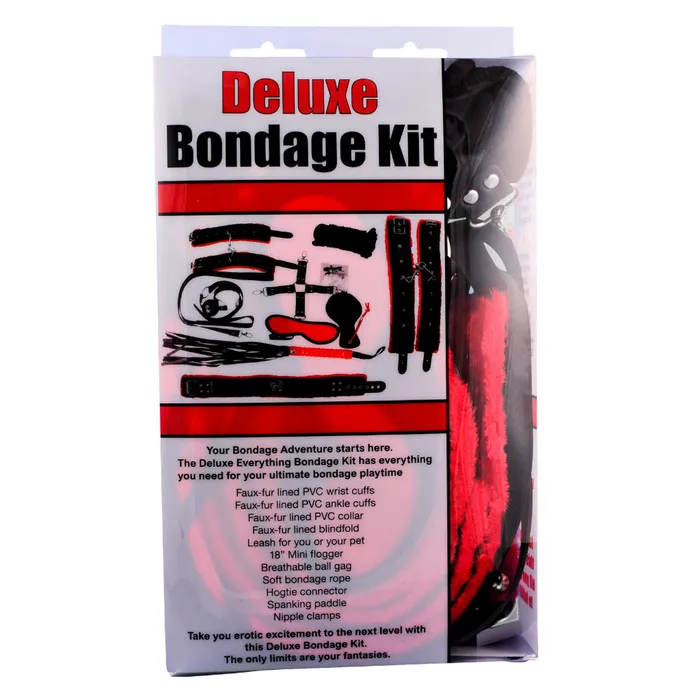 Anal Plesur Deluxe Bondage Kit BlackRed Fairvillacom