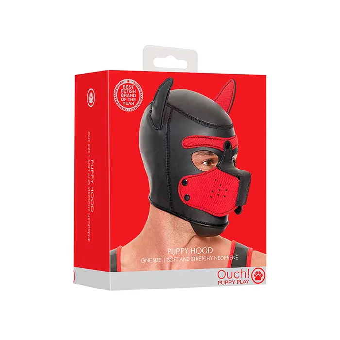 Anal Puppy Play Neoprene Puppy Hood Red Fairvillacom