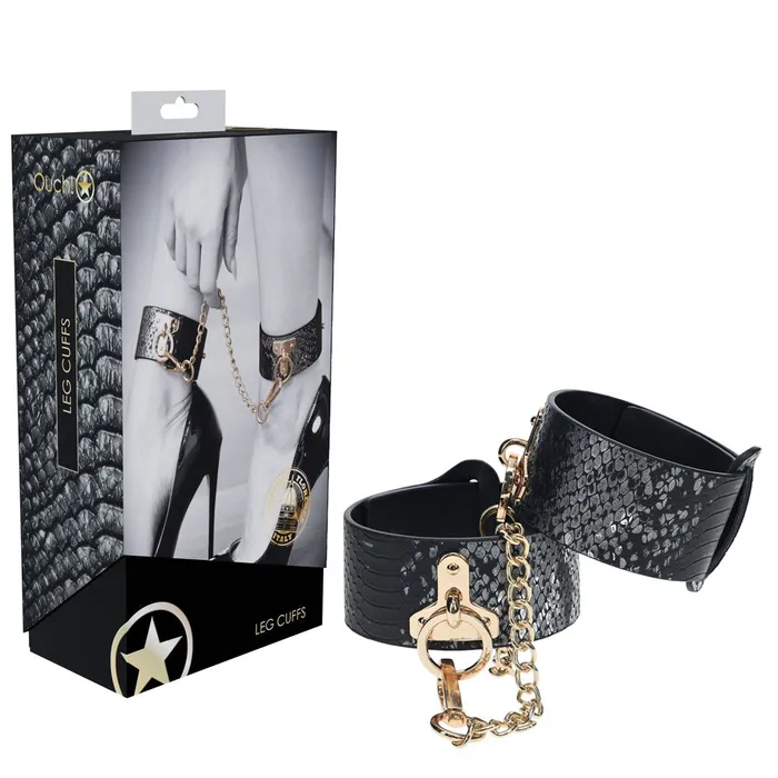 Anal ShhhWndsr OUCH Florence Collection Ankle Cuffs BlackGold