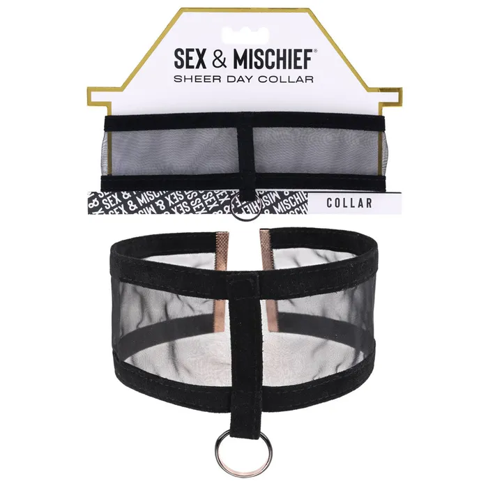 Anal ShhhWndsr Sex Mischief Sheer Day Collar Black