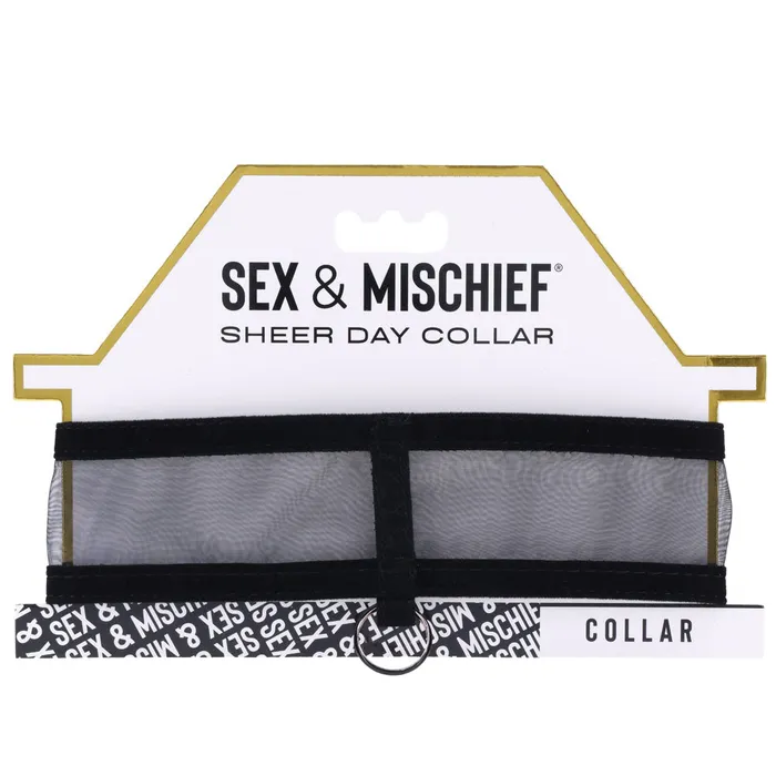 Anal ShhhWndsr Sex Mischief Sheer Day Collar Black Anal ShhhWndsr Sex Mischief Sheer Day Collar Black