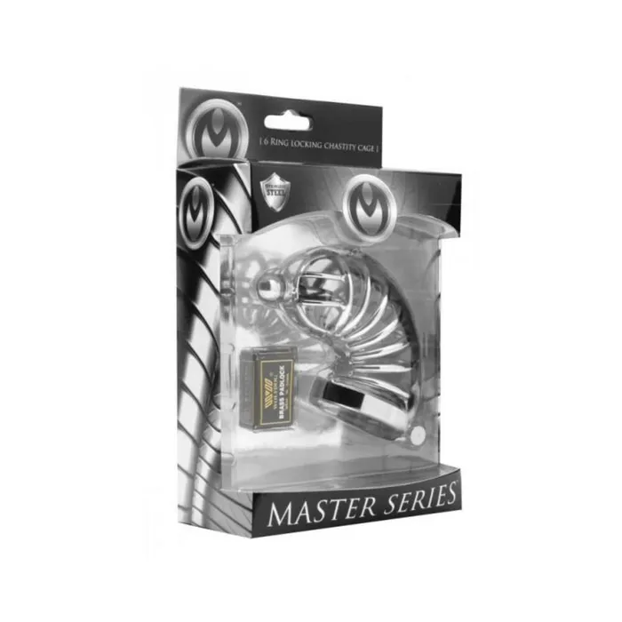 Asylum 4 Ring Chastity Cage Urethral Plug SM Fairvillacom Male Sex Toys