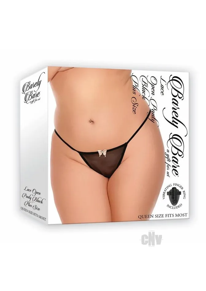 Barely B Lace Open Panty Ps Black Fairvillacom Anal