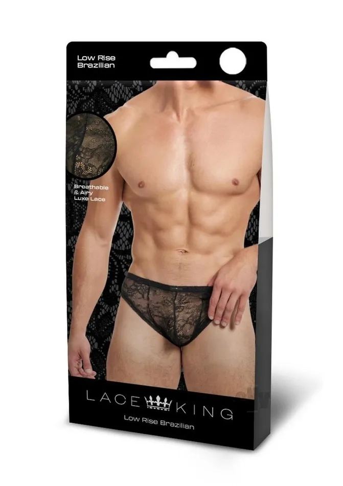 Boyztown Marketing Vibrators Lace King Lace Bikini Sm Blk