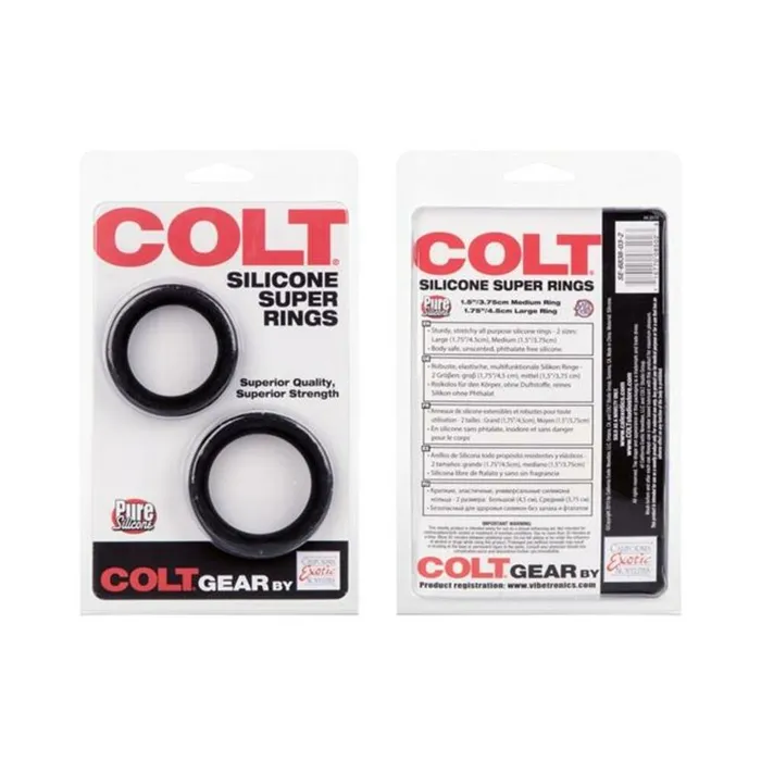 Colt Silicone Super Rings Black Fairvillacom Anal