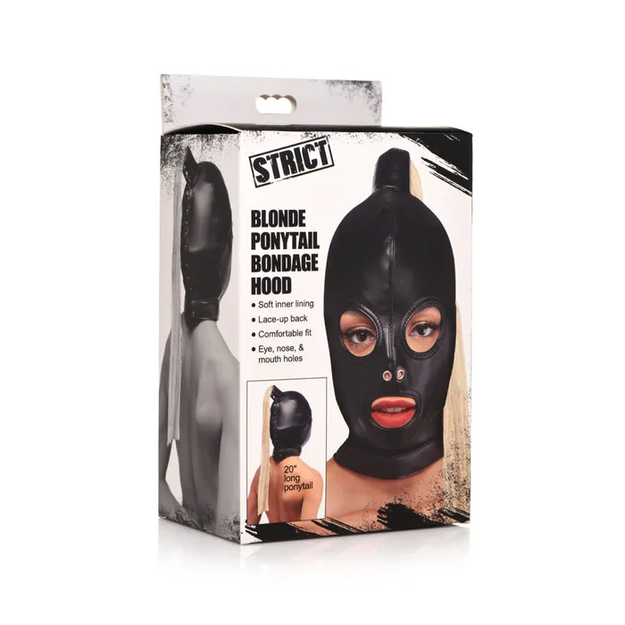 Couples Fairvillacom Strict Blonde Ponytail Bondage Hood