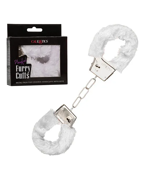 Couples Playful Furry Cuffs White Fairvillacom