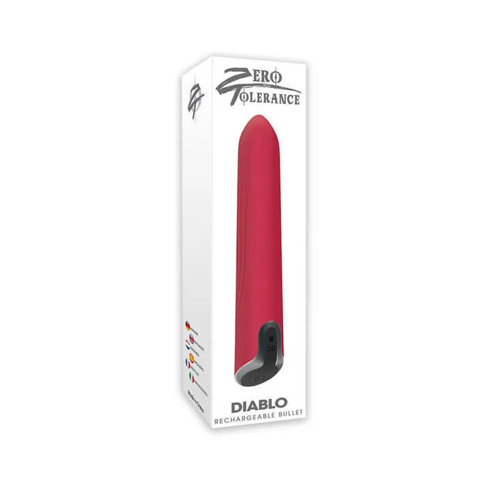 Diablo Rechargeable Bullet Vibrator Red Fairvillacom Female Sex Toys