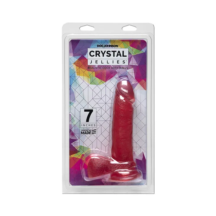 Dildos Fairvillacom Crystal Jellies 7in Realistic wBalls Pu