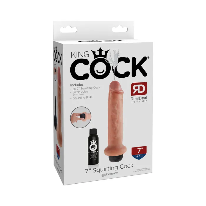 Dildos Fairvillacom King Cock 7 inches Squirting Dildo Beige Dildos Fairvillacom King Cock 7 inches Squirting Dildo Beige