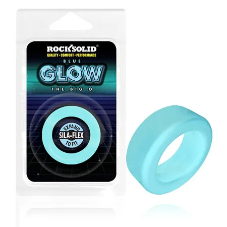 Dildos Fairvillacom Rock Solid Glow in the Dark Big O Ring Blue