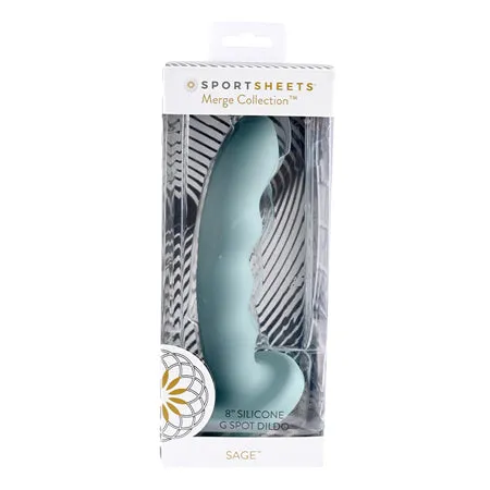 Dildos Fairvillacom SS Sage 8in Suction Cup Green