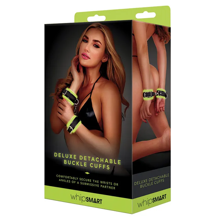 Dildos Whip Smart Glow in the Dark Deluxe Detachable Buckle Cuffs Fairvillacom