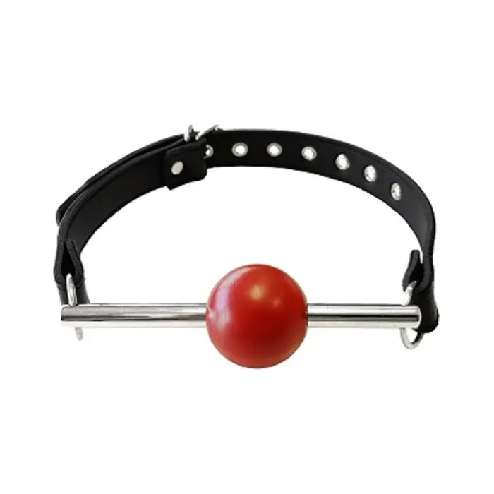 Fairvillacom Anal Ball Gag BLACK withStainless Steel Rod