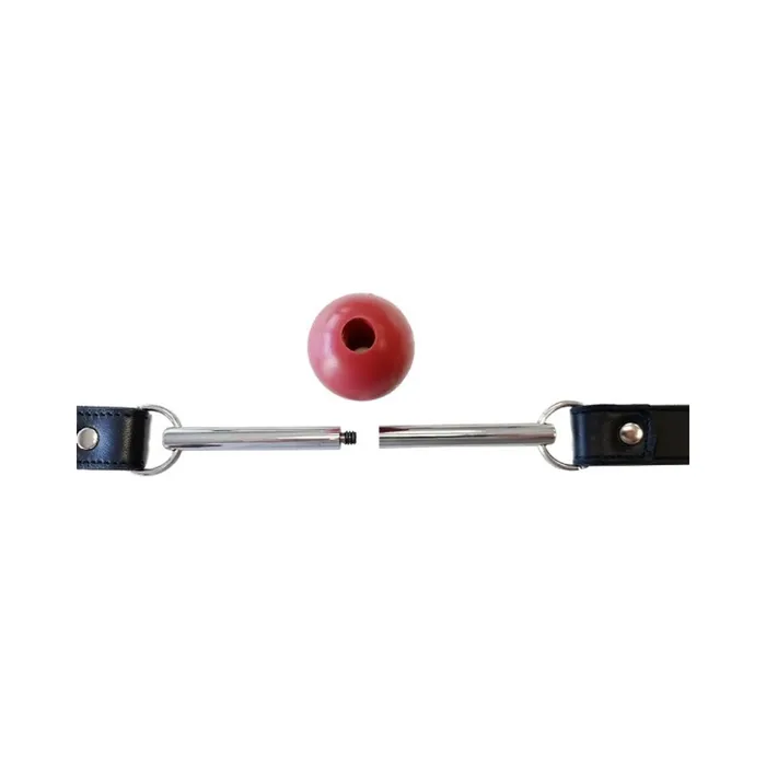 Fairvillacom Anal Ball Gag BLACK withStainless Steel Rod