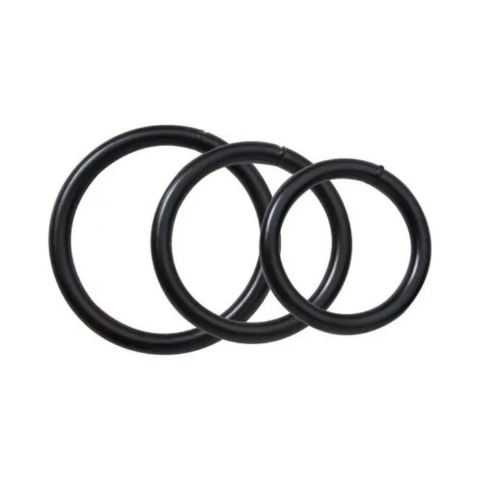 Fairvillacom Anal BLACK STEEL C RING SET