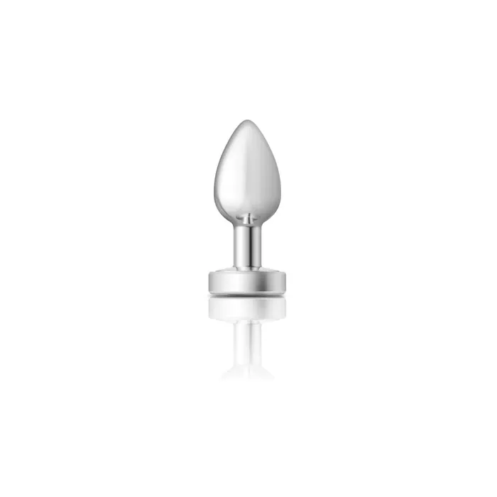Fairvillacom Anal Cheeky Charms Gunmetal Metal Butt Plug Round Teal Small