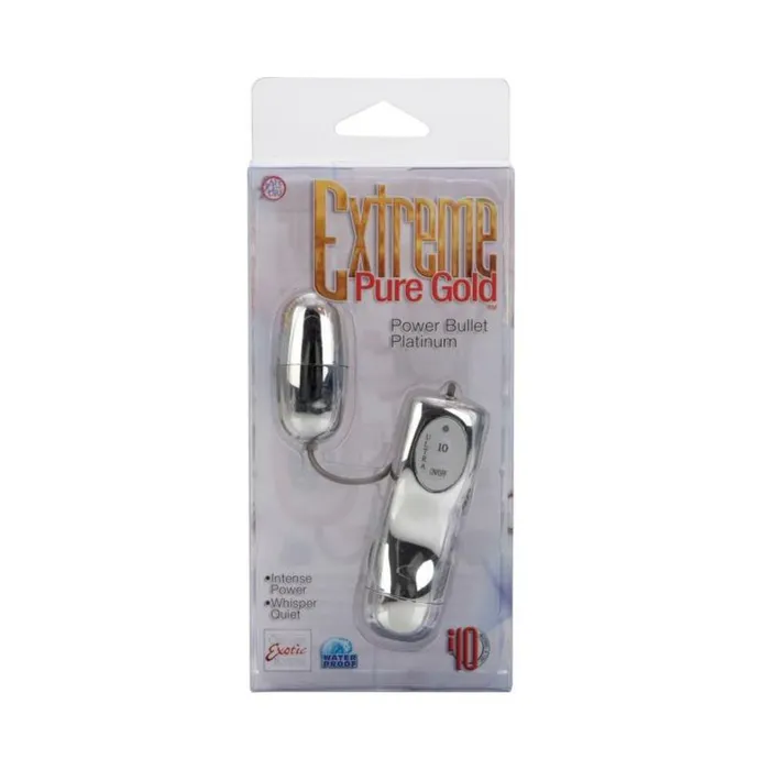 Fairvillacom Anal Extreme Pure Gold Power Bullet Waterproof 2 Inch Platinum