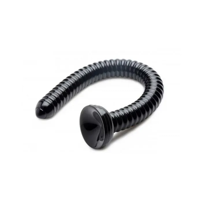 Fairvillacom Anal Hosed 19 Inches Ribbed Anal Snake Black Probe