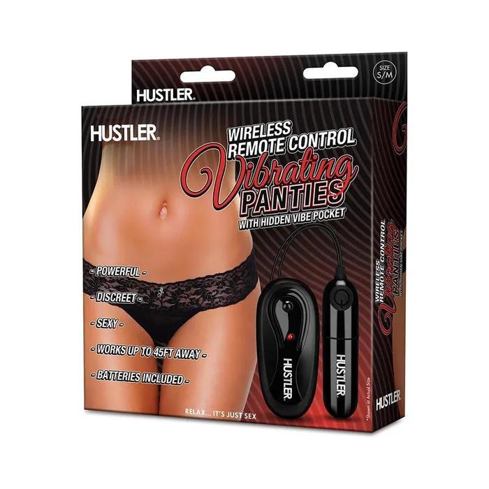 Fairvillacom Anal Hustler Remote Control Vibrating Panties Black ML