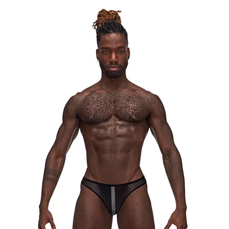 Fairvillacom Anal Landing Strip Bikini Brief XL Black