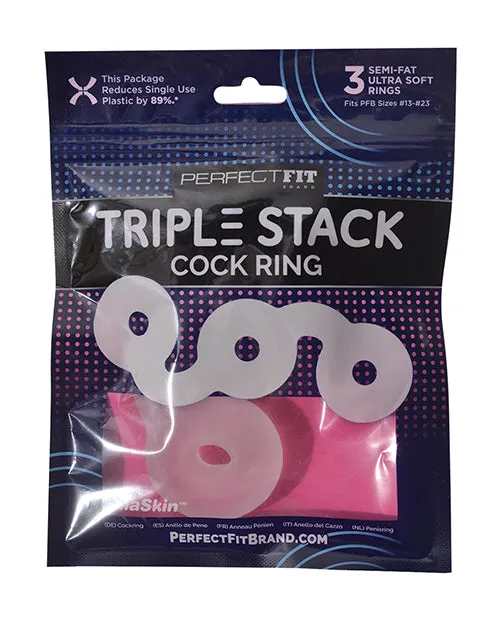 Fairvillacom Anal Perfect Fit Triple Donut Ring Clear