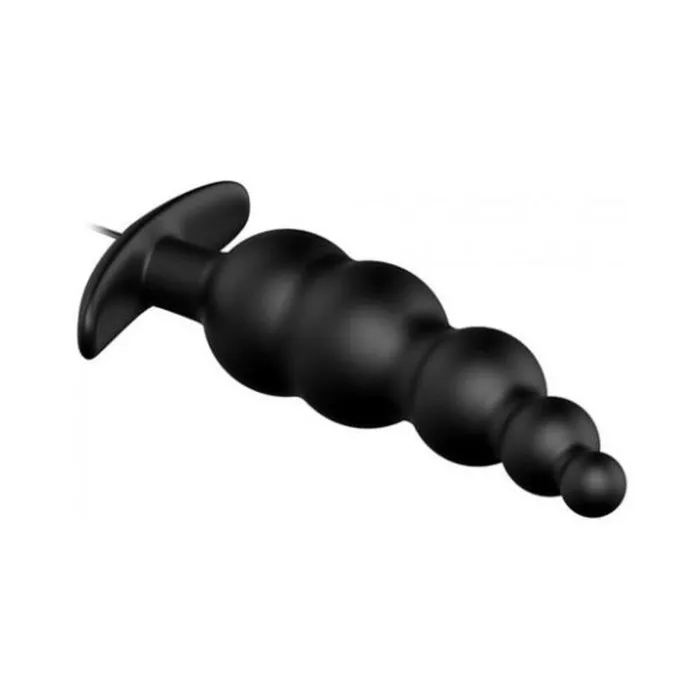 Fairvillacom Anal Pretty Love Vibrating Bead Butt Plug Black