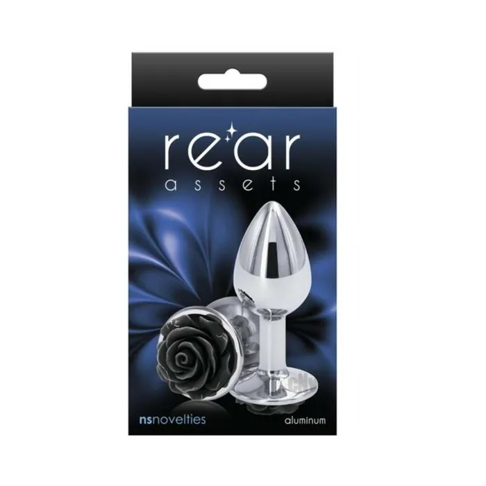 Fairvillacom Anal Rear Assets Rose Anal Plug Small Black