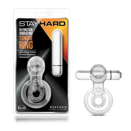 Fairvillacom Blush Stay Hard Vibrating Tongue Ring 10 Function Clear Dildos Fairvillacom Blush Stay Hard Vibrating Tongue Ring 10 Function Clear Dildos