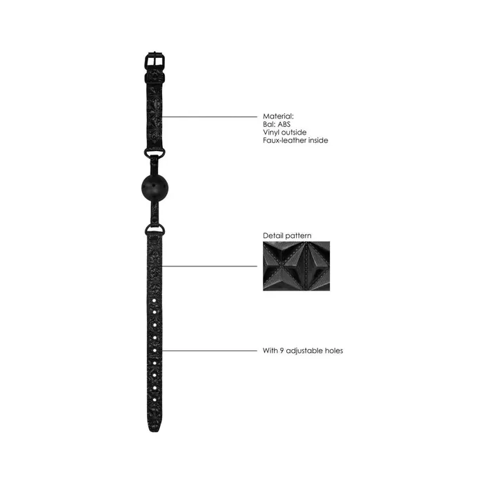 Fairvillacom Breathable Luxury Ball Gag Burgundy Male Sex Toys