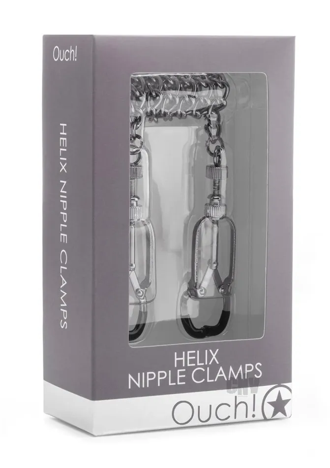 Fairvillacom Couples Ouch Helix Nipple Clamps Silver