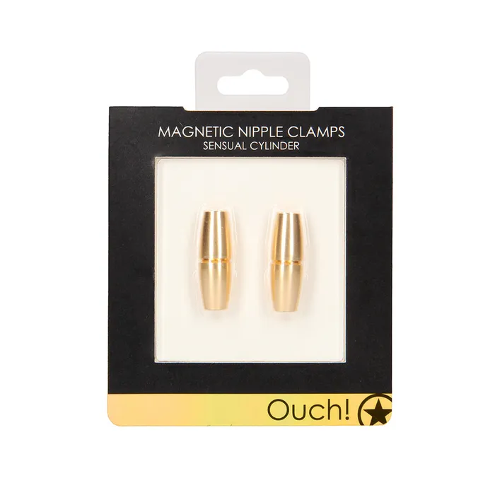 Fairvillacom Couples Ouch Magnetic Nipple Clamps Sensual Cylinder Gold