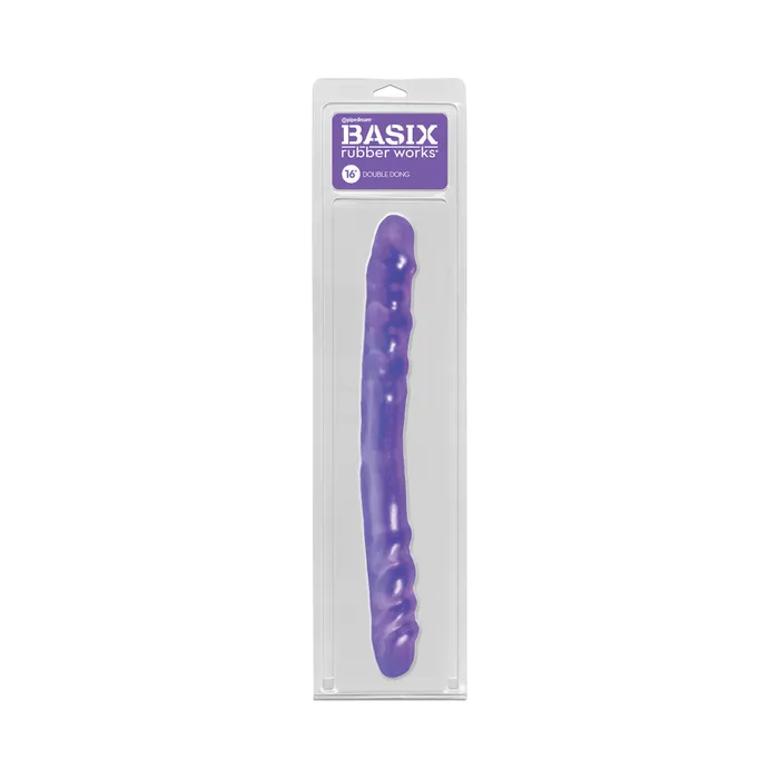 Fairvillacom Dildos Basix Rubber Works 16 Inch Double Dong Purple