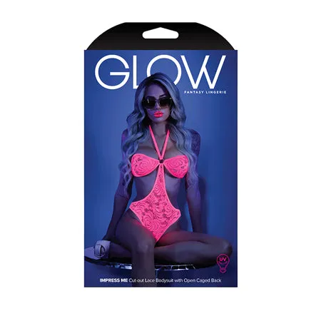 Fairvillacom Dildos Glow Black Light Halter Bodysuit wOpen Sides Neon Pink SM Fairvillacom Dildos Glow Black Light Halter Bodysuit wOpen Sides Neon Pink SM