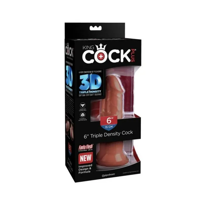 Fairvillacom Dildos King Cock Plus 6 In Triple Density Cock Brown