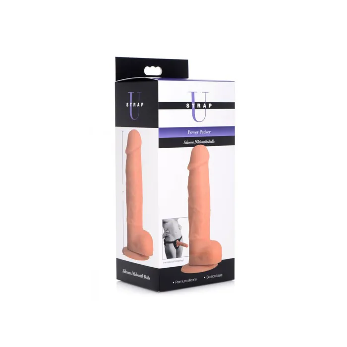 Fairvillacom Dildos Power Pecker 7 Inch Silicone Dildo With Balls Flesh