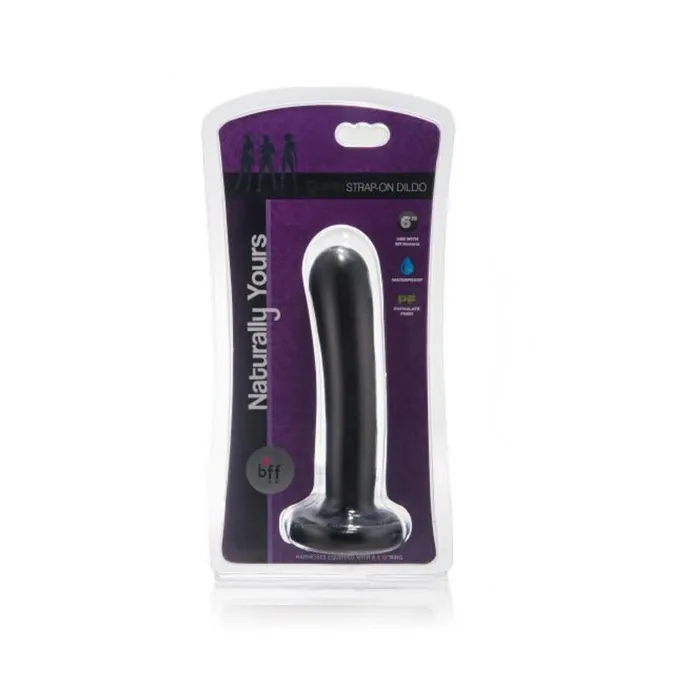 Fairvillacom Female Sex Toys BFF QUEEN STRAP ON DILDO BLACK 6IN