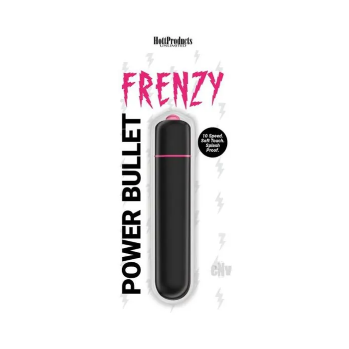 Fairvillacom Female Sex Toys Frenzy Power Bullet Black 10 Speeds