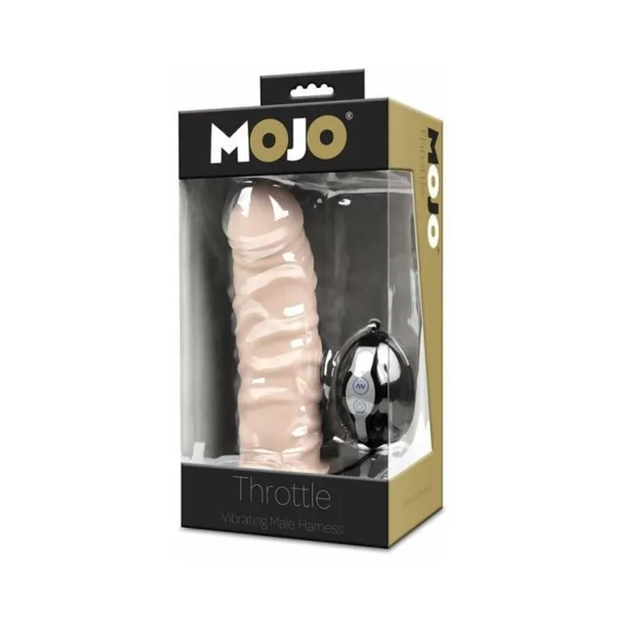Fairvillacom Female Sex Toys Mojo Throttle Vibrating Male Harness Beige