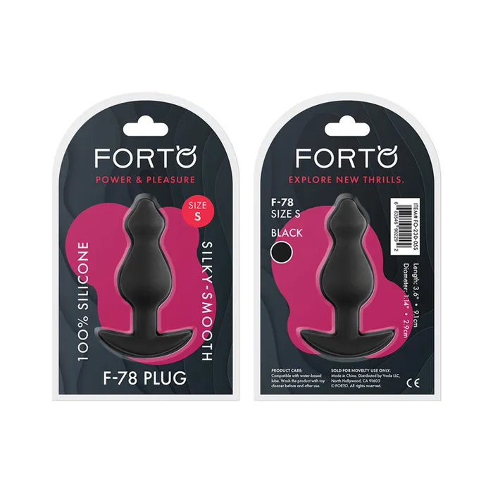 Fairvillacom Male Sex Toys Forto F78 Pointee 100 Silicone Plug Small