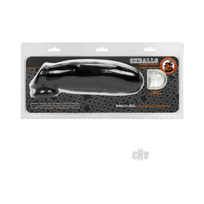 Fairvillacom Male Sex Toys Miguel Uncut Cock Sheath Black Penis Sleeve