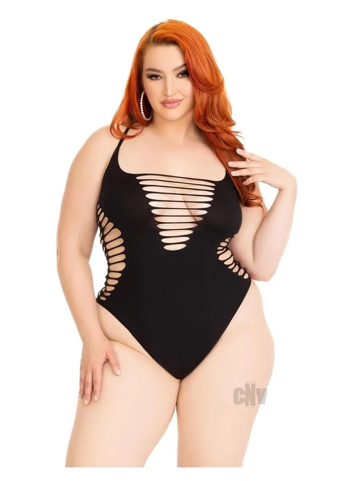 Fairvillacom Male Sex Toys Seamless Shred Racer Thong Suit 1x2x Blk