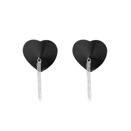 Fairvillacom Nipplicious Dominatrix Leather Collar Pasties wChain Black Restraints Fairvillacom Nipplicious Dominatrix Leather Collar Pasties wChain Black Restraints