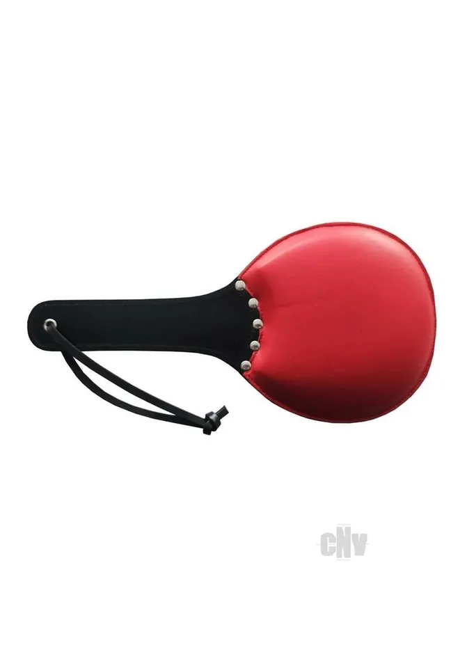 Fairvillacom Restraints Padded Leather Ping Pong Paddle Rdblk
