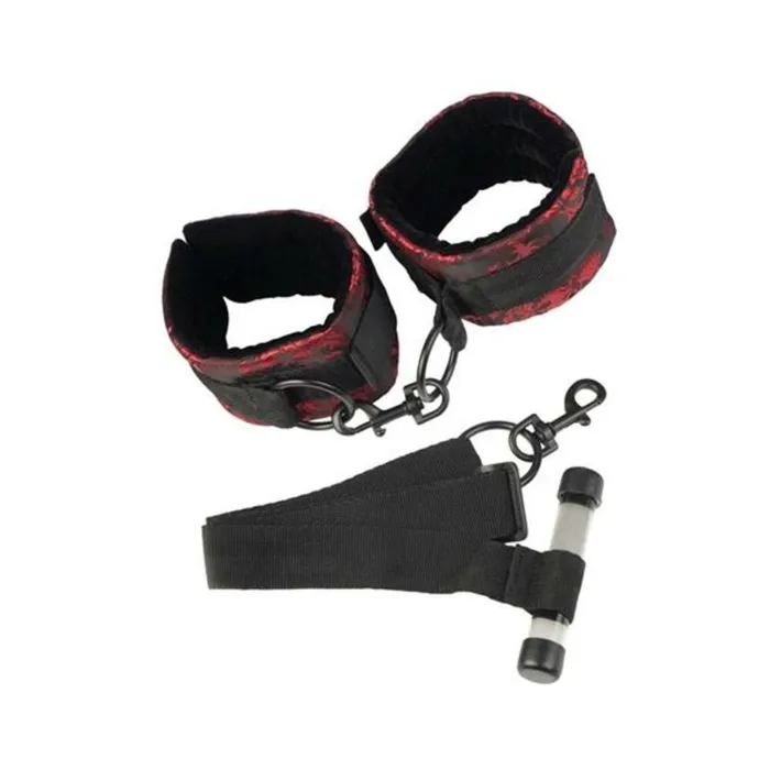 Fairvillacom Restraints Scandal Over The Door Cuffs BlackRed