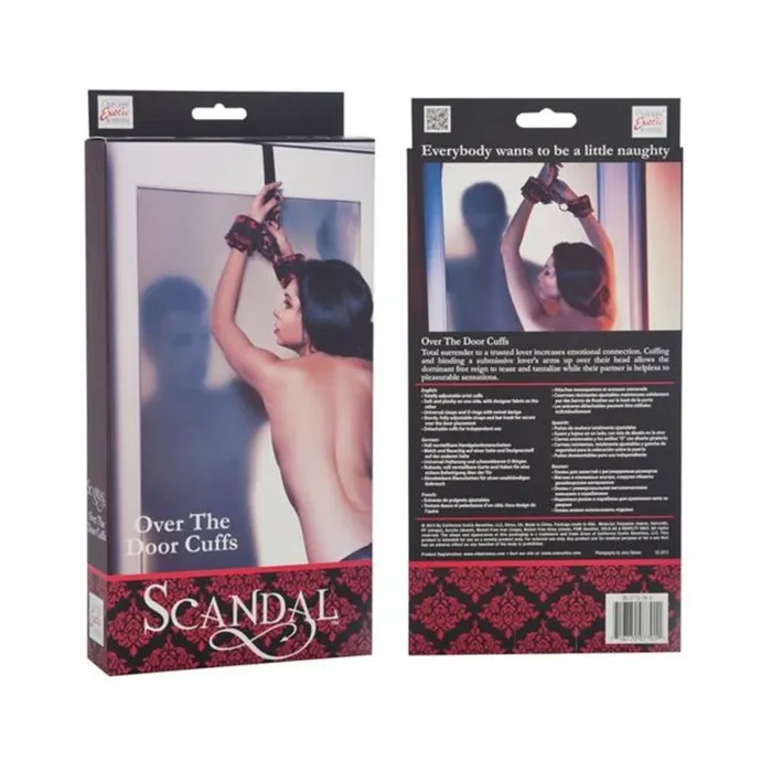 Fairvillacom Restraints Scandal Over The Door Cuffs BlackRed