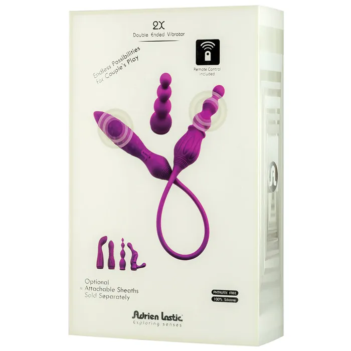 Fairvillacom Vibrators Adrien Lastic 2X Double VibratorPurple