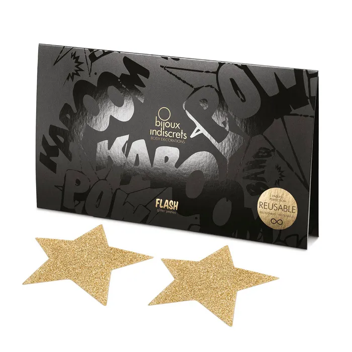 Fairvillacom Vibrators Bijoux Indiscrets Flash Pastie Star Gold