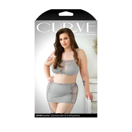 Fairvillacom Vibrators Curve Layne Lace Microfiber Bralette wGarter Skirt GString Gray 1X2X Fairvillacom Vibrators Curve Layne Lace Microfiber Bralette wGarter Skirt GString Gray 1X2X