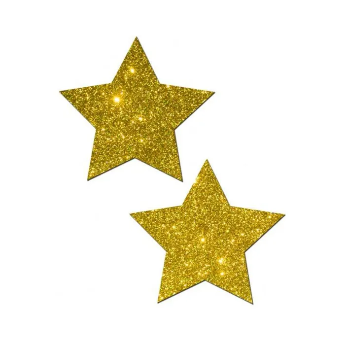 Fairvillacom Vibrators Gold Glitter Rock Star Pasties OS